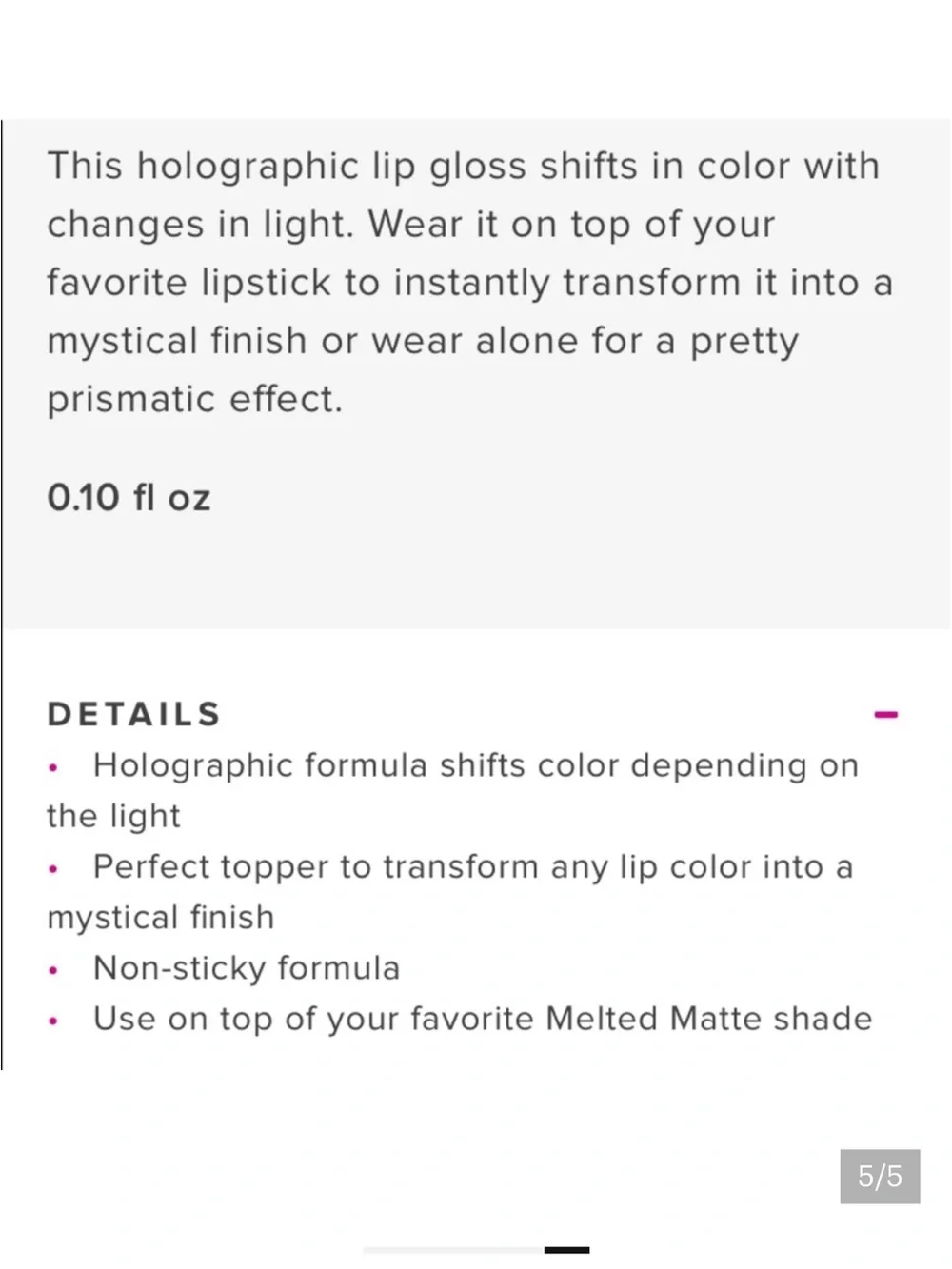 ⚡️💕Too Faced Fairy Tears Lip Topper